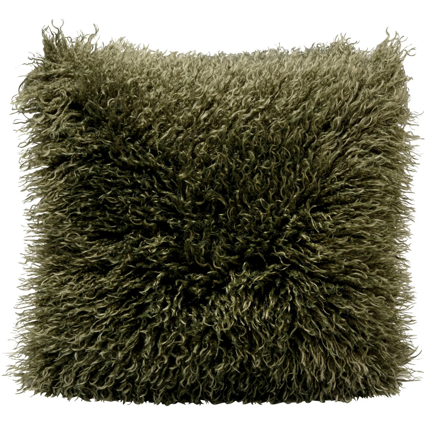 Kissen Langflor Grün 45×45 cm