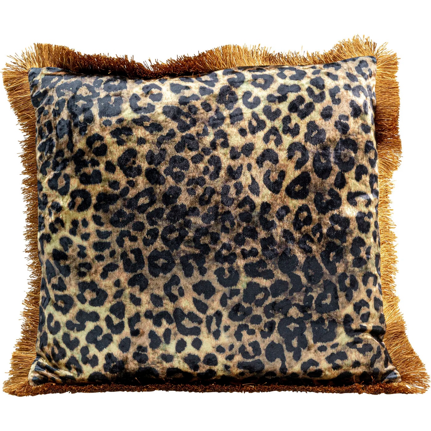 Kissen Leopardenfransen 55×55 cm