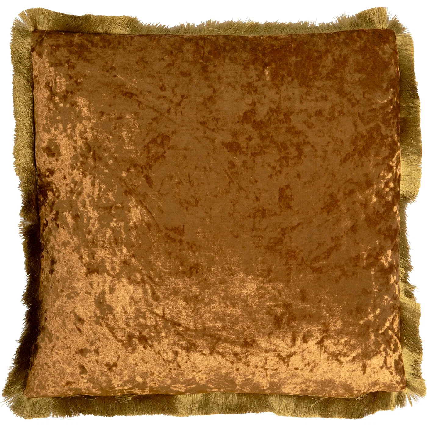 Kissen Samtglanz Gold 55×55 cm