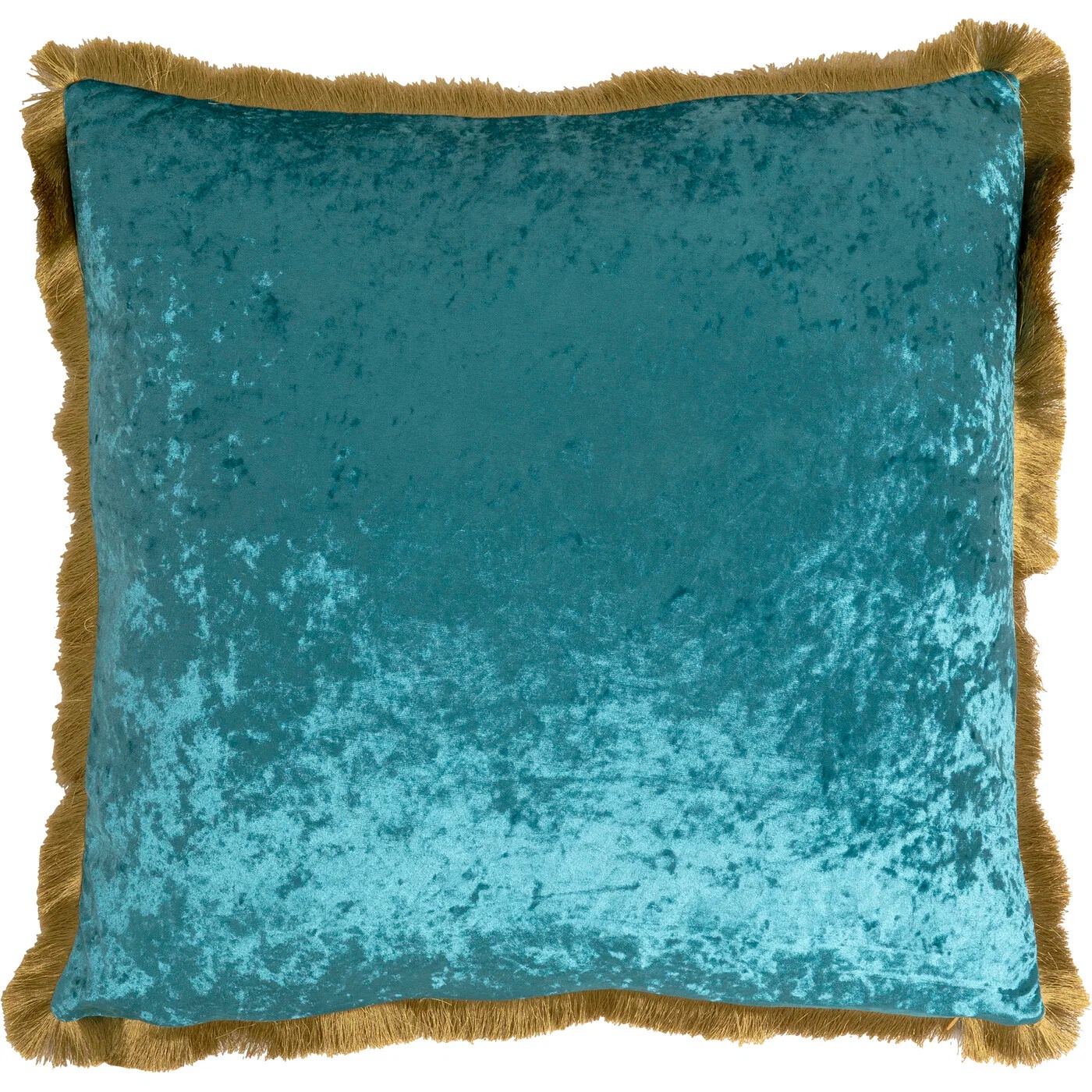 Kissen Samtglanz Petrol 55×55 cm