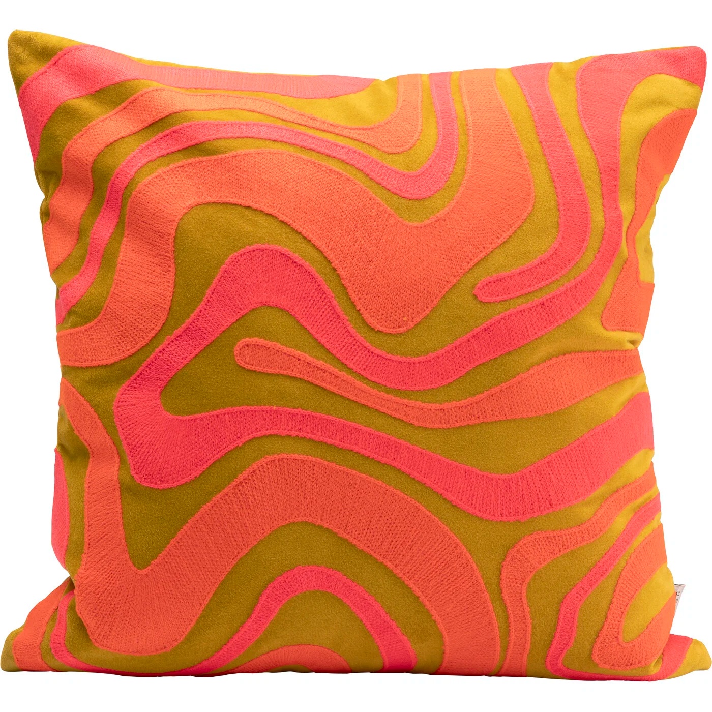 Kissen Wellenrhythmus Pink 45×45 cm
