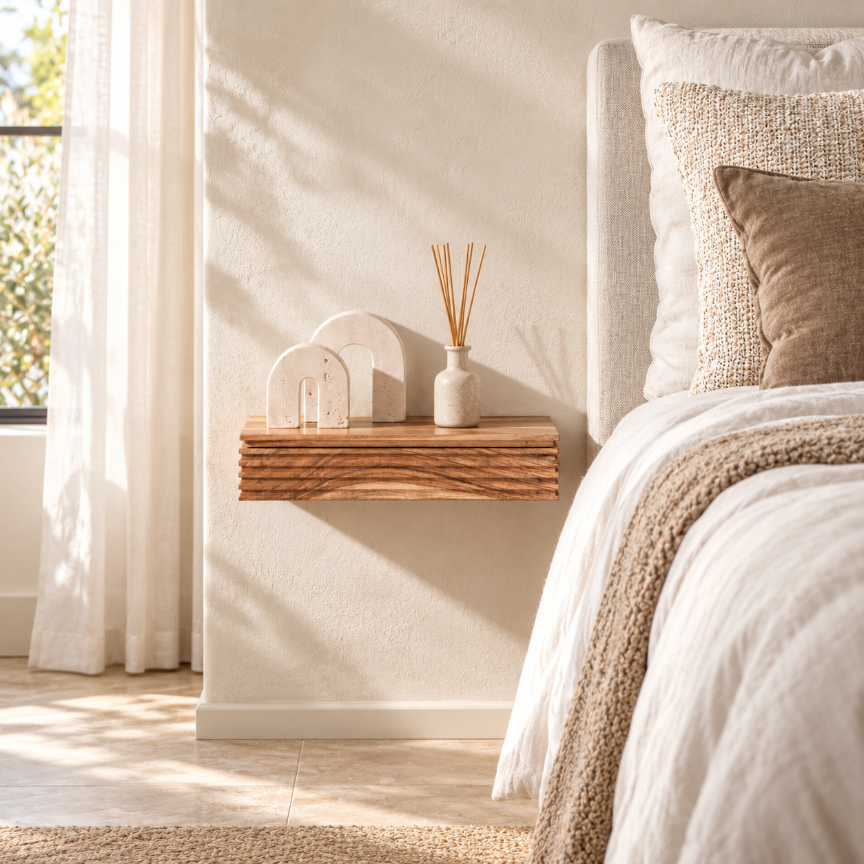 Nachttisch Etage L schwebend – 2er-Set