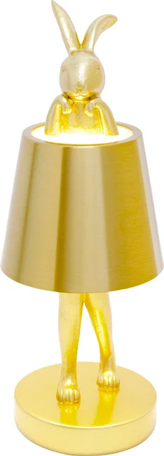LED-Tischleuchte Hasenfigur Gold 29 cm