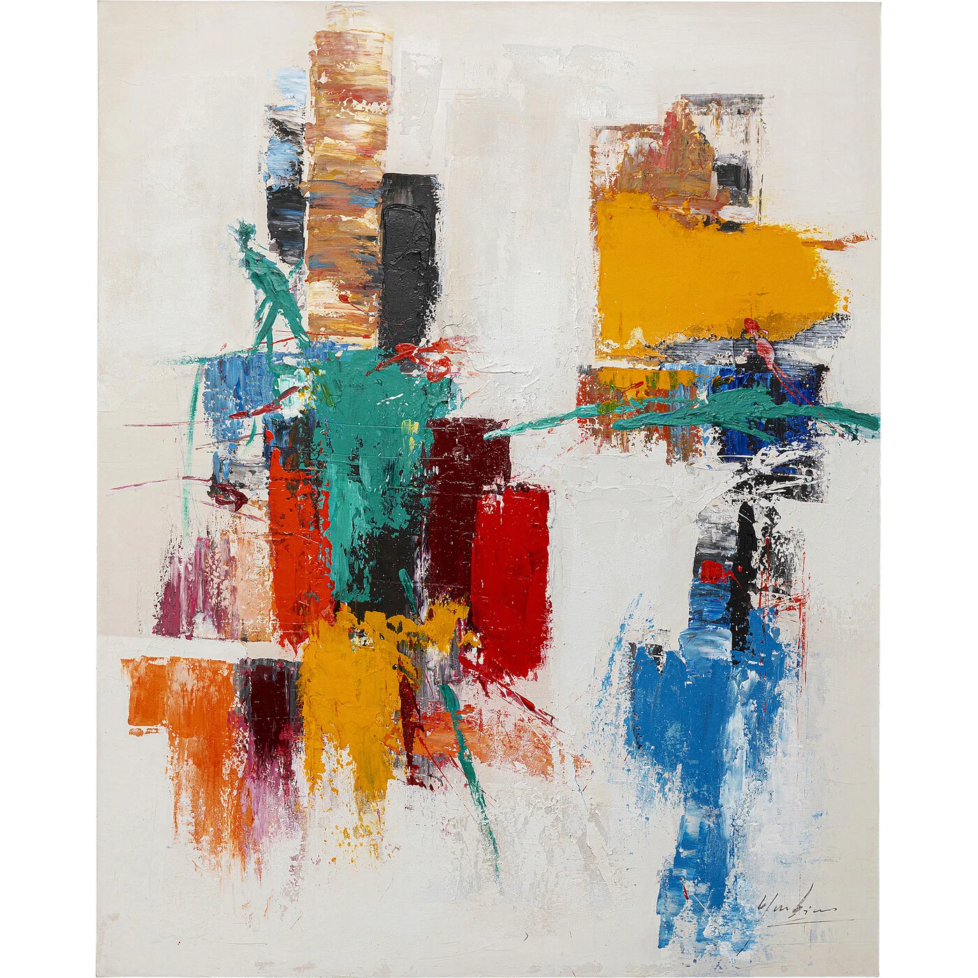 Leinwandbild Farbfreude 150 × 120 cm