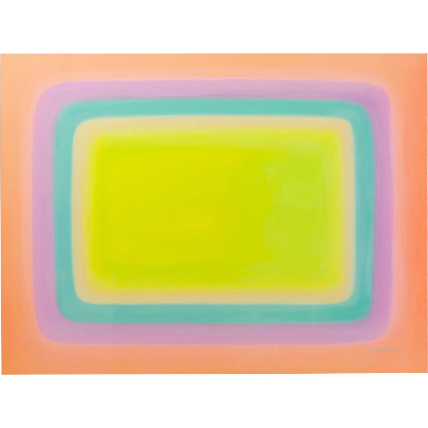 Leinwandbild Farbportal Rosé 120×160 cm