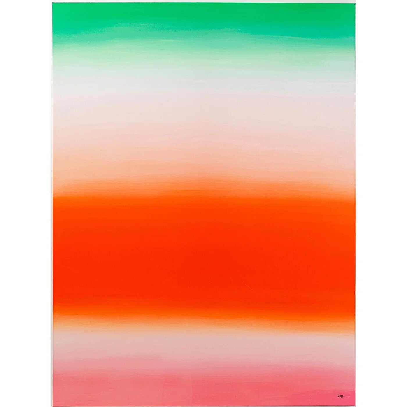 Leinwandbild Oranger Horizont 160×120 cm