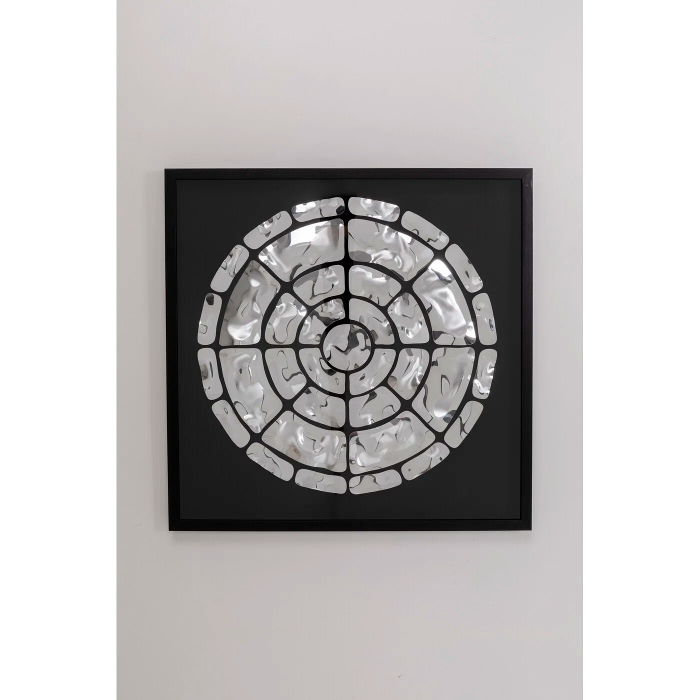 Objektbild Kreismosaik Silber 90 × 90 cm