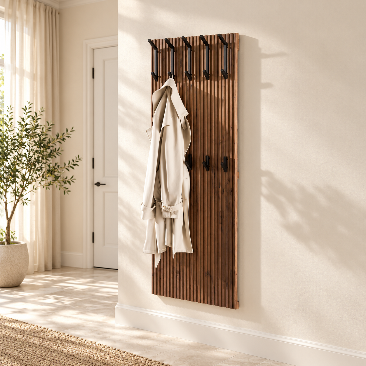Garderobe Struktur hoch 10 Haken