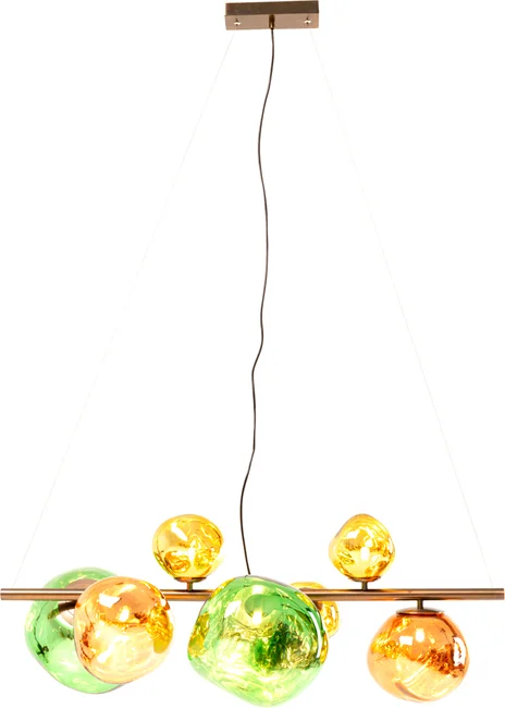 Pendelleuchte Glasblase Bunt 150 cm