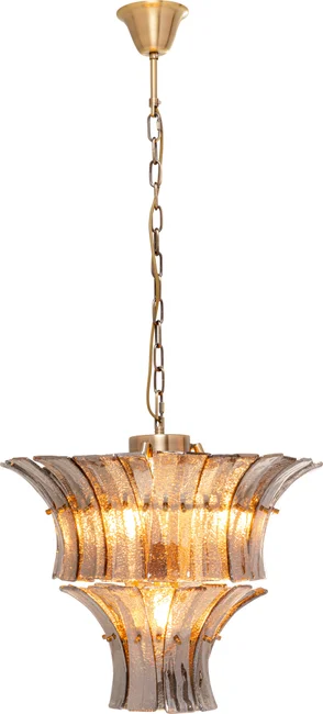 Pendelleuchte Glasreigen Rauch Ø50 cm