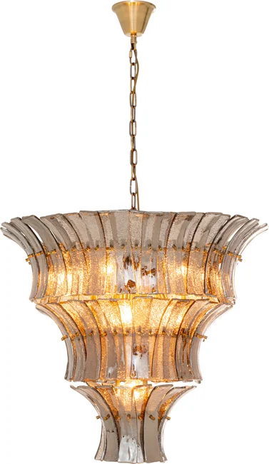 Pendelleuchte Glasreigen Rauch Ø71 cm