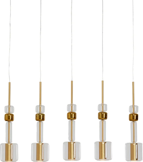 Pendelleuchte Lichtbonbon Gold 103 cm