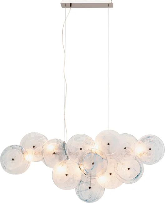 Pendelleuchte Meeresblau 121 cm