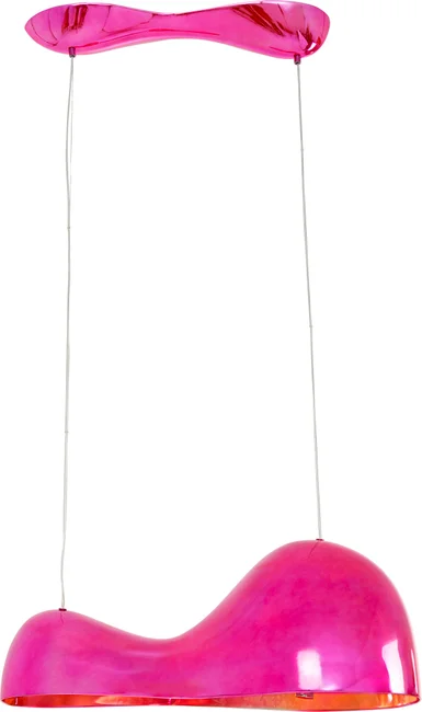 Pendelleuchte Wolkendoppel Pink 100 cm