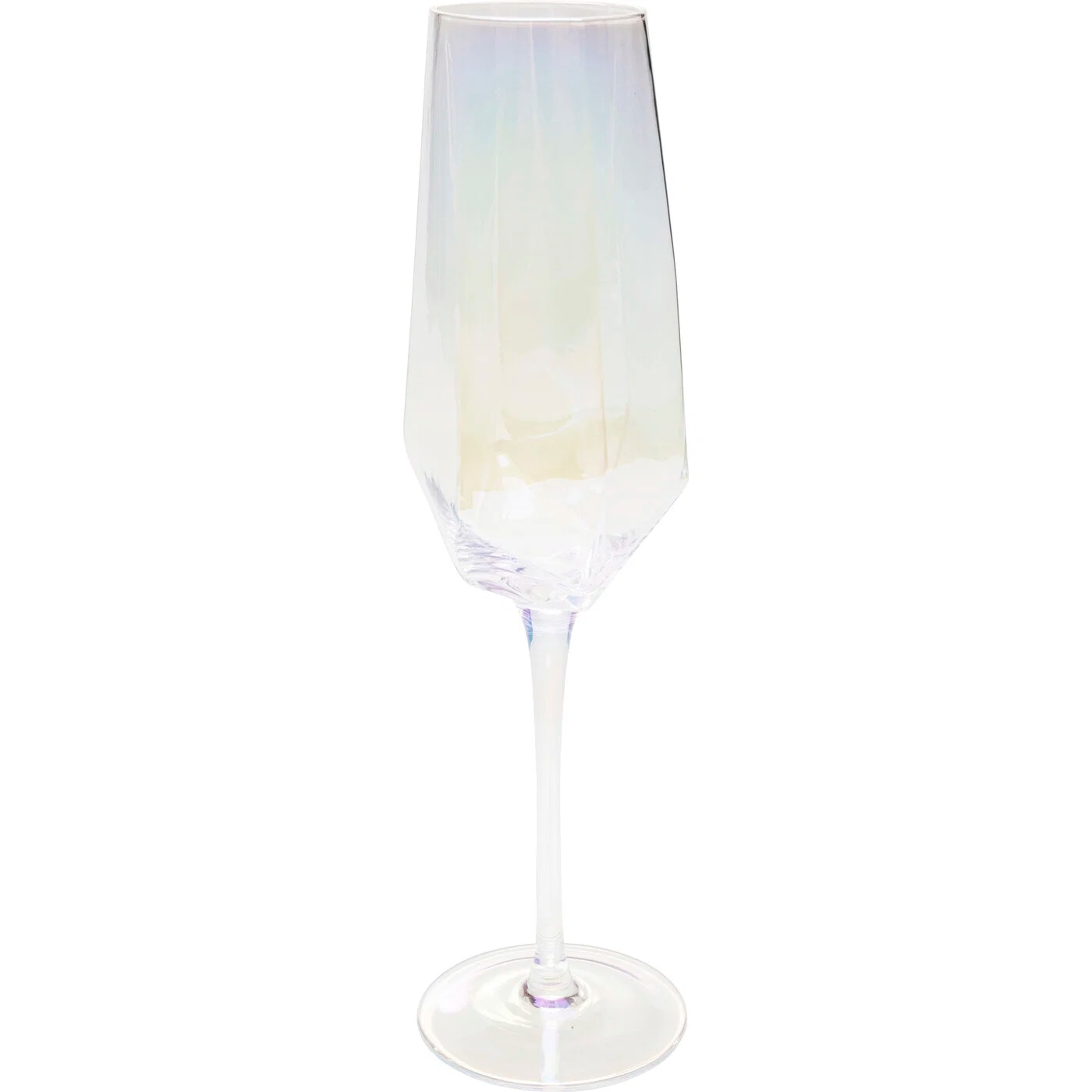Sektglas Facettenschliff Klar 28cm – 16er-Set