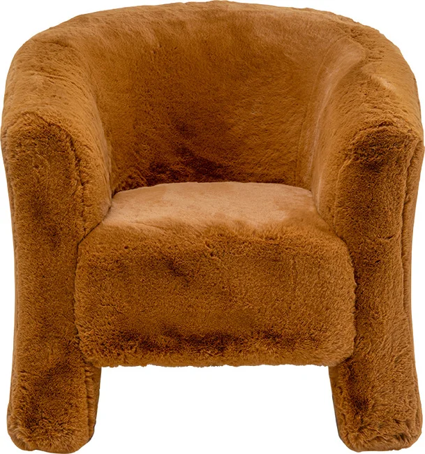 Sessel Rundlehne Toffee