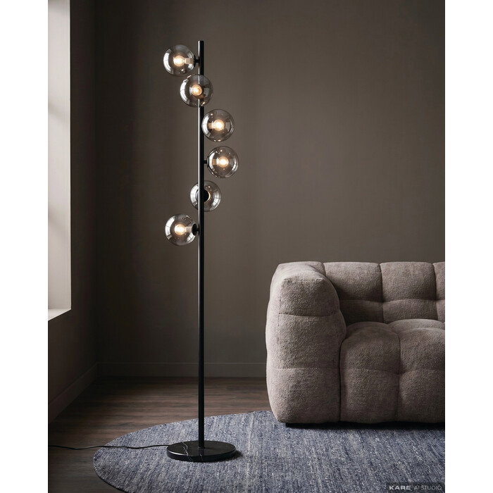 Stehleuchte Kugeltreppe Schwarz 160 cm – Ambiente