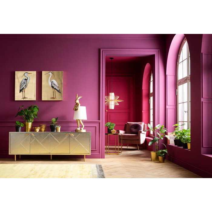 Tischleuchte Goldhase Weiß 88 cm – Ambiente