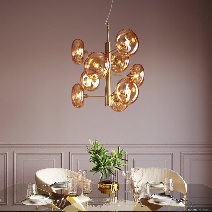 Pendelleuchte Strahlerkopf Messing – Ambiente