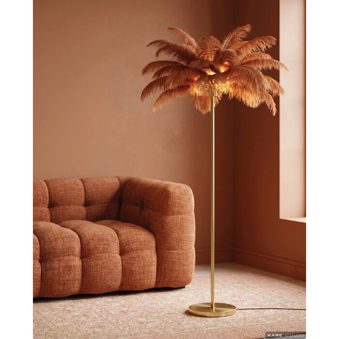 Stehleuchte Federpalme Rostrot 165 cm – Ambiente