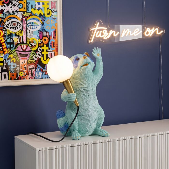 Tischleuchte Waschbär 31 cm – Ambiente