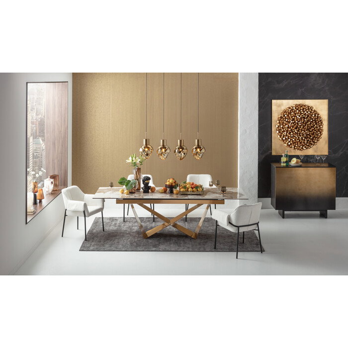 Pendelleuchte Sternenwolke Bernstein 110 cm – Ambiente