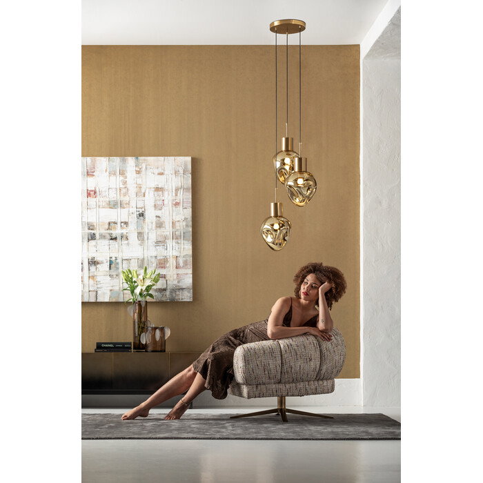 Pendelleuchte Lichtstern Bernstein Dreifach Ø45 cm – Ambiente