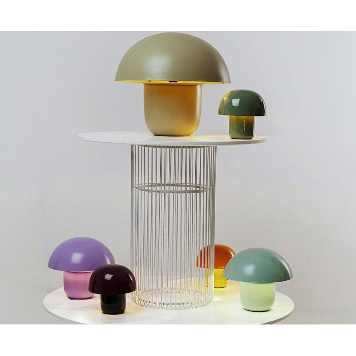 Tischleuchte Pilzlicht Matt Hellgrün 44 cm – Ambiente