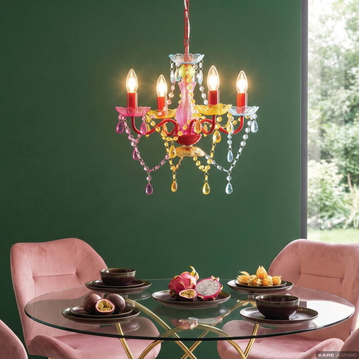 Pendelleuchte Starlight Regenbogenglanz 4-Arm – Ambiente