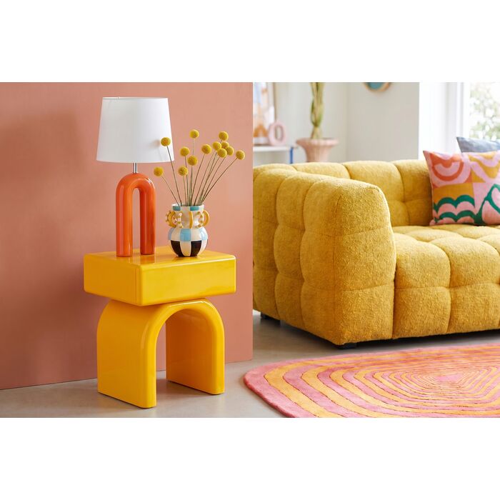 Tischleuchte Lichtbogen Orange 53 cm – Ambiente