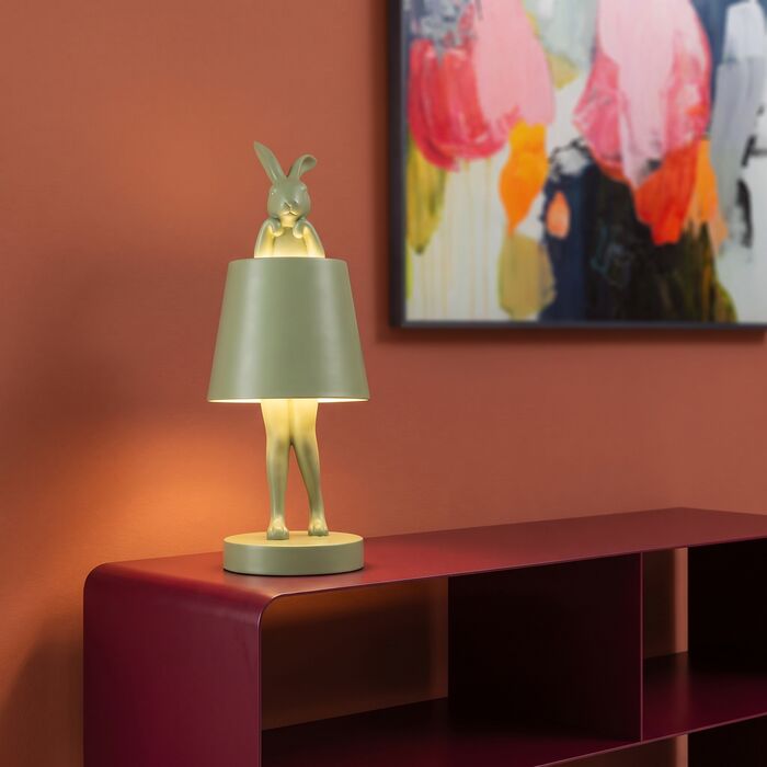 Tischleuchte Hasenfigur LED Matcha 29 cm – Ambiente