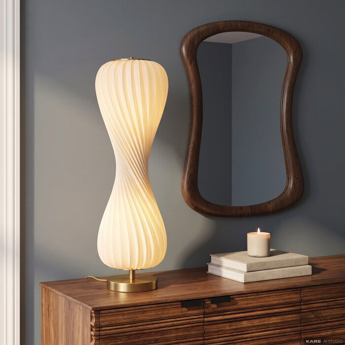 Tischleuchte Faltentaille 76 cm – Ambiente