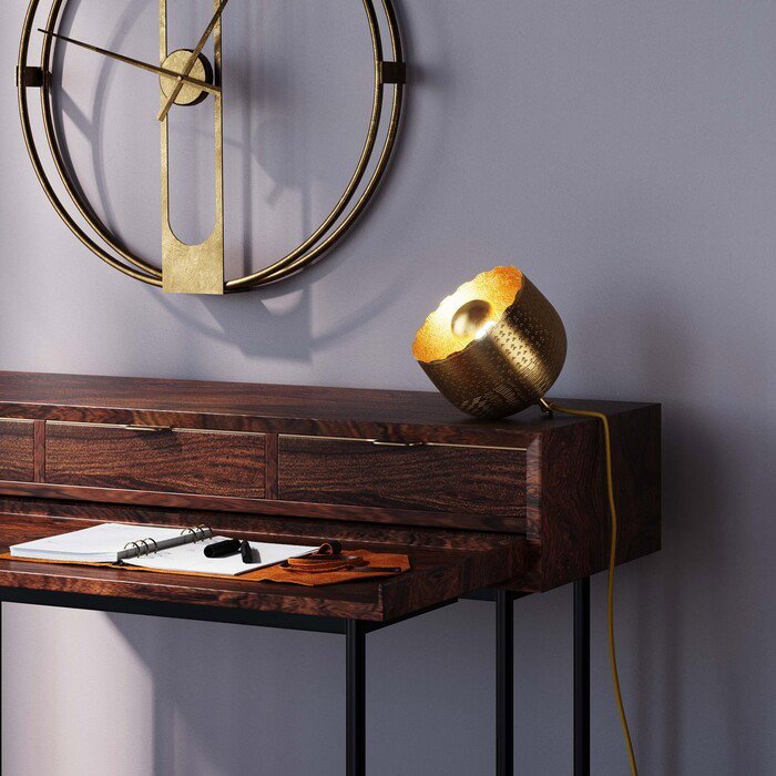 Bodenleuchte Sonnenschale Gold Ø 28 cm – Ambiente