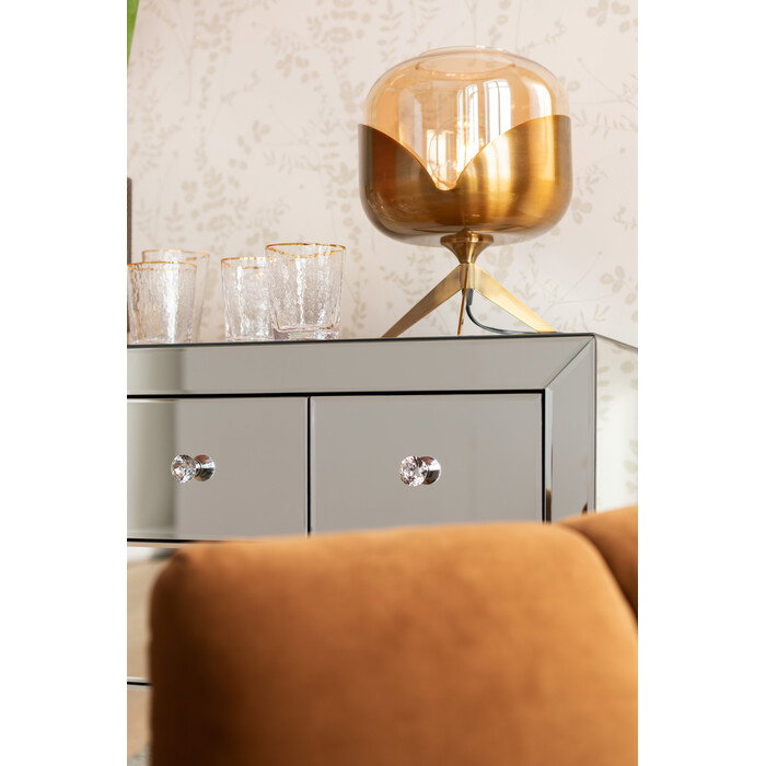 Tischleuchte Goldglaskelch Kugel 35 cm – Ambiente