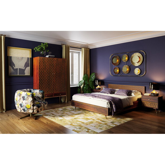 Tischleuchte Goldschirm Braun 37 cm – Ambiente