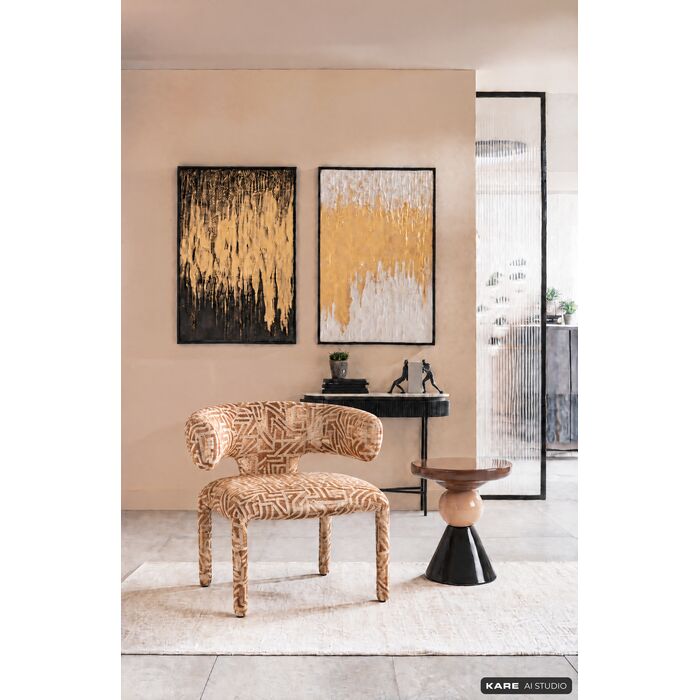 Sessel Sitzlinie Labyrinth Braun – Ambiente