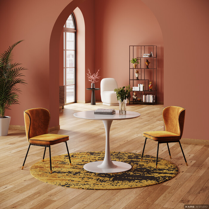 Polsterstuhl Goldsaum Ocker – Ambiente