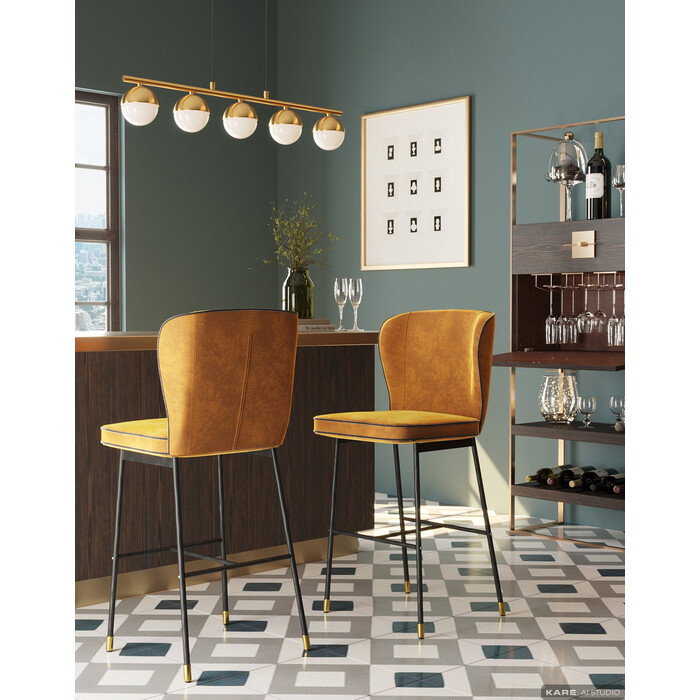 Barstuhl Goldsaum Ocker – Ambiente