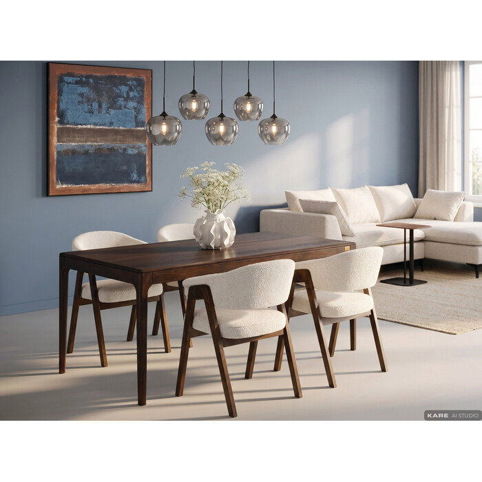 Esstisch Waldkante Walnusston 160 × 80 cm – Ambiente