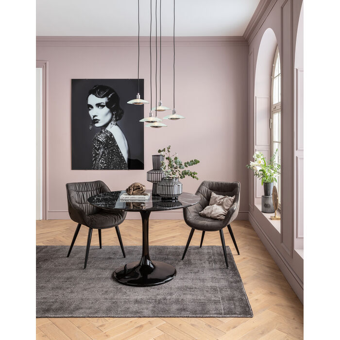 Armlehnstuhl Sitzform Grau – Ambiente