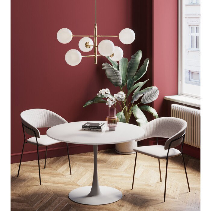 Esstisch Rundblick Weiß Ø 110 cm – Ambiente
