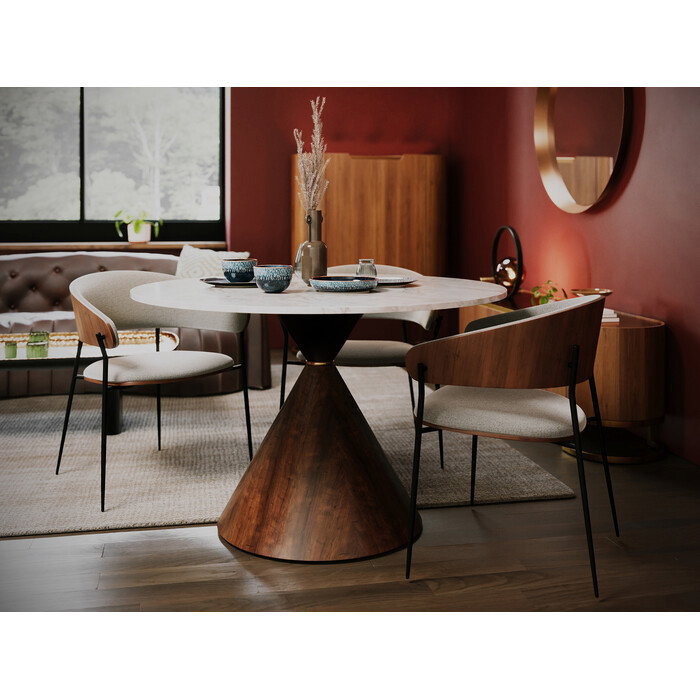 Esstisch Kegelform Keramik Ø 120 cm – Ambiente