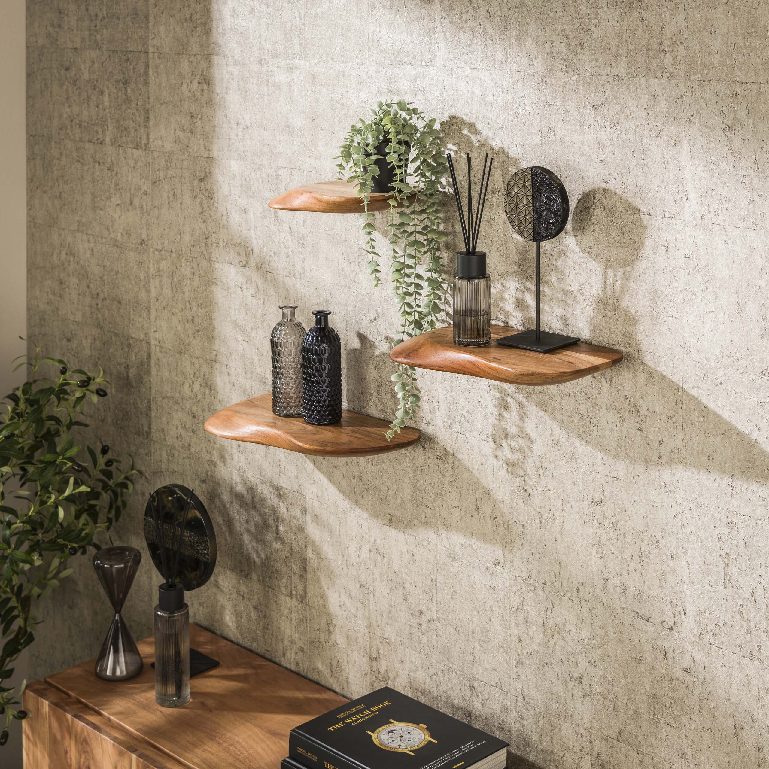 Wandregal Natura – 3er-Set – Ambiente