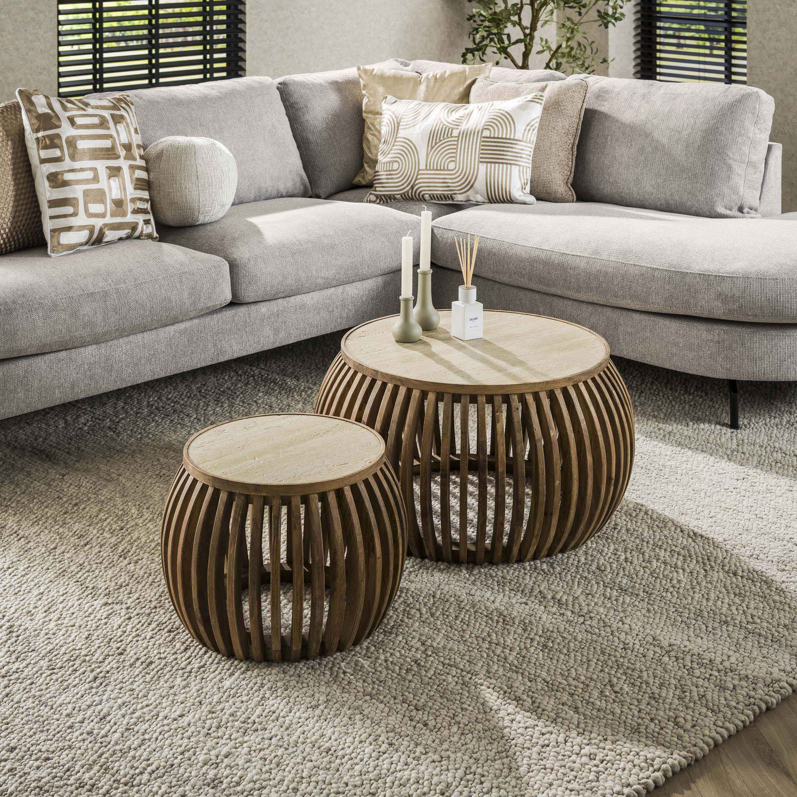 Couchtisch Stubbekøbing Bogen – 2er-Set – Ambiente