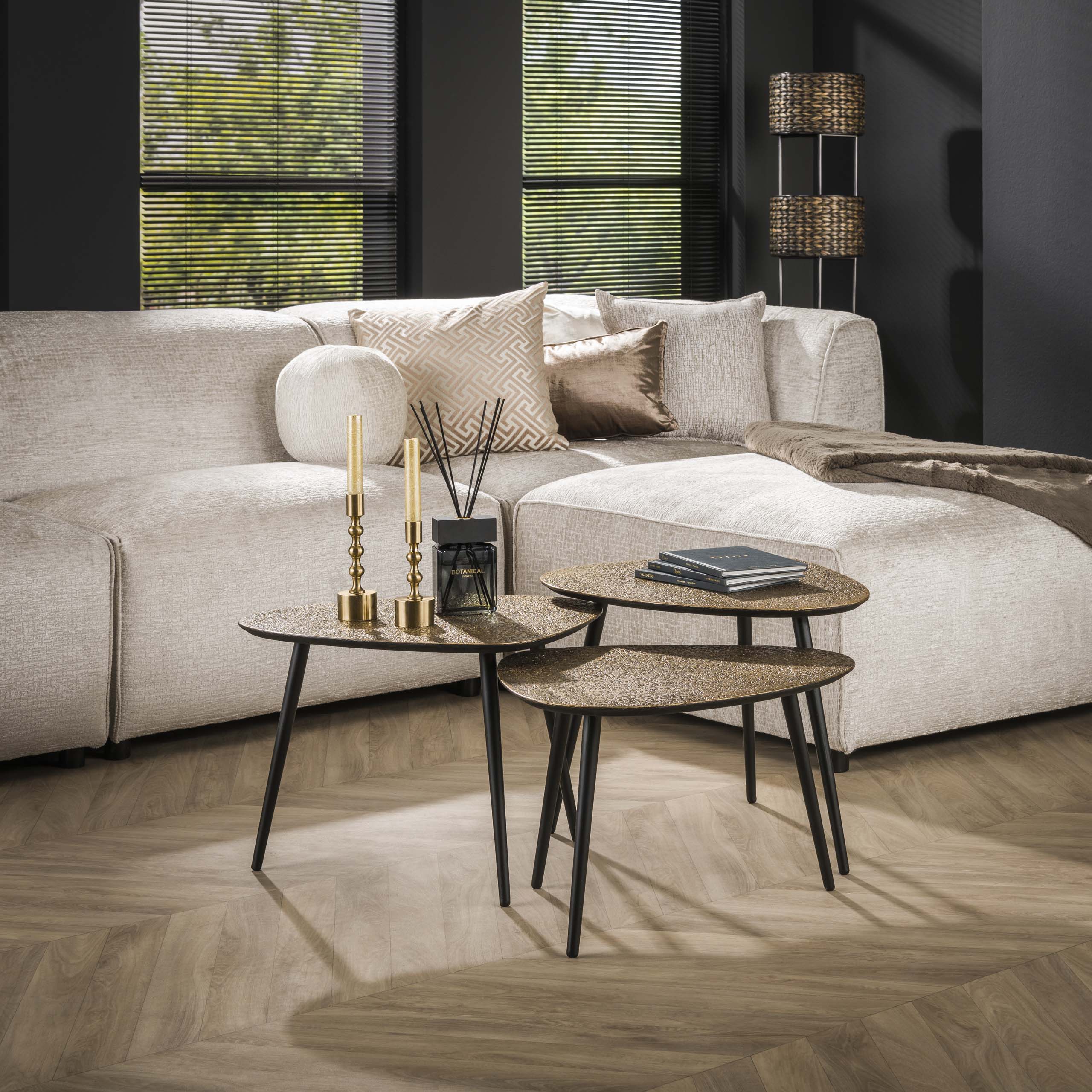 Couchtisch Skælskør dreieckig – 3er-Set – Ambiente