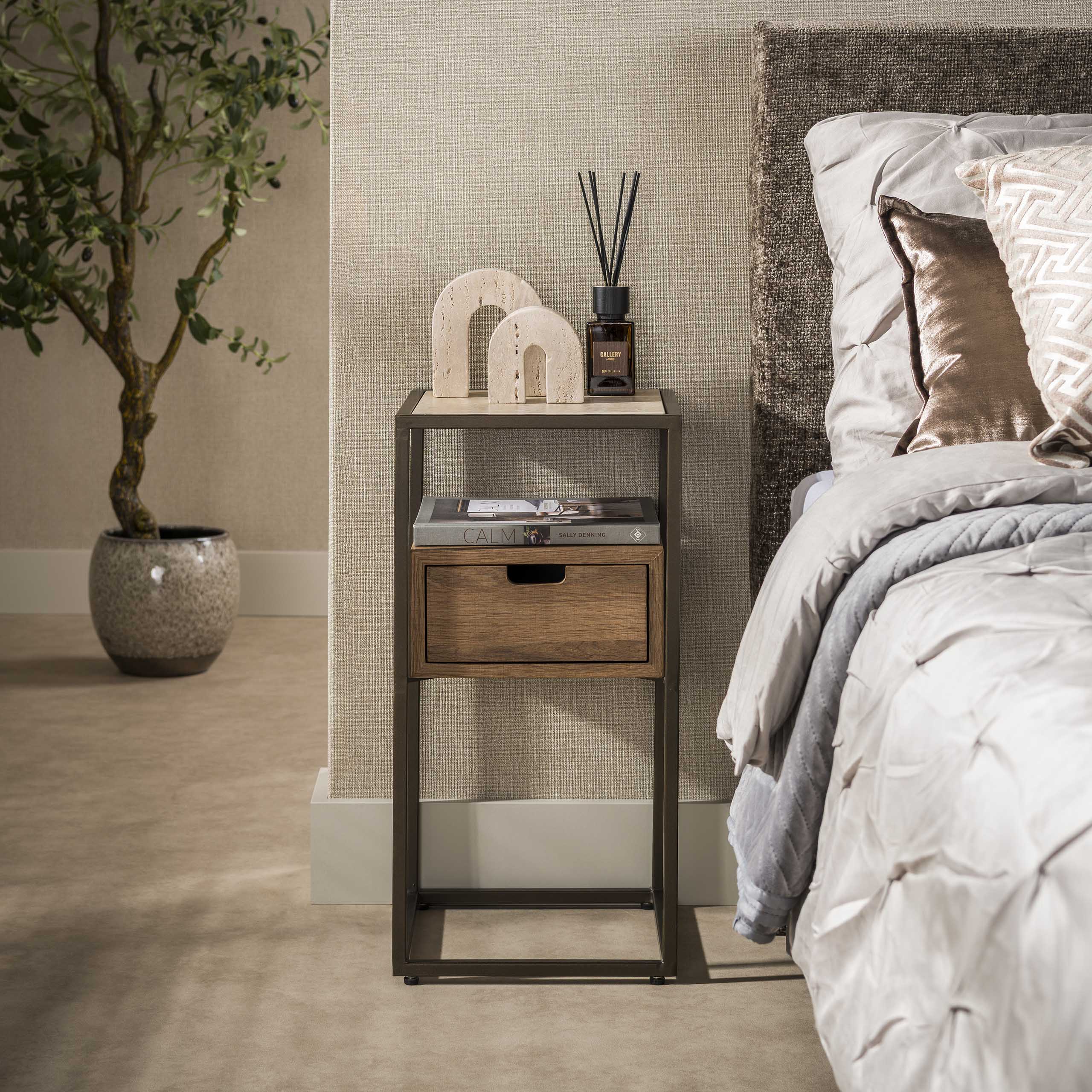 Nachttisch Roskilde XS 1 Schublade – Ambiente