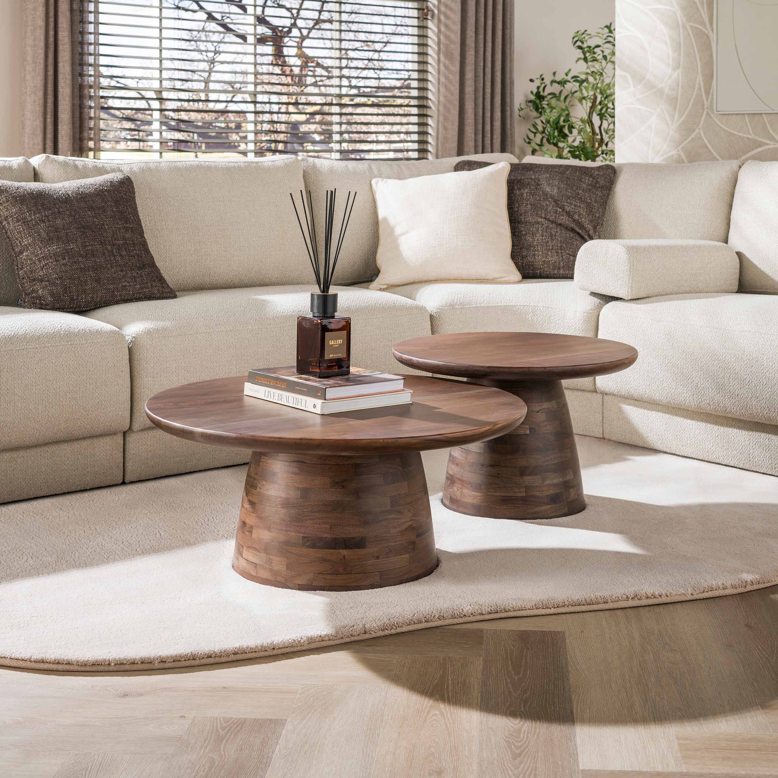 Couchtisch Rødby rund – 2er-Set – Ambiente