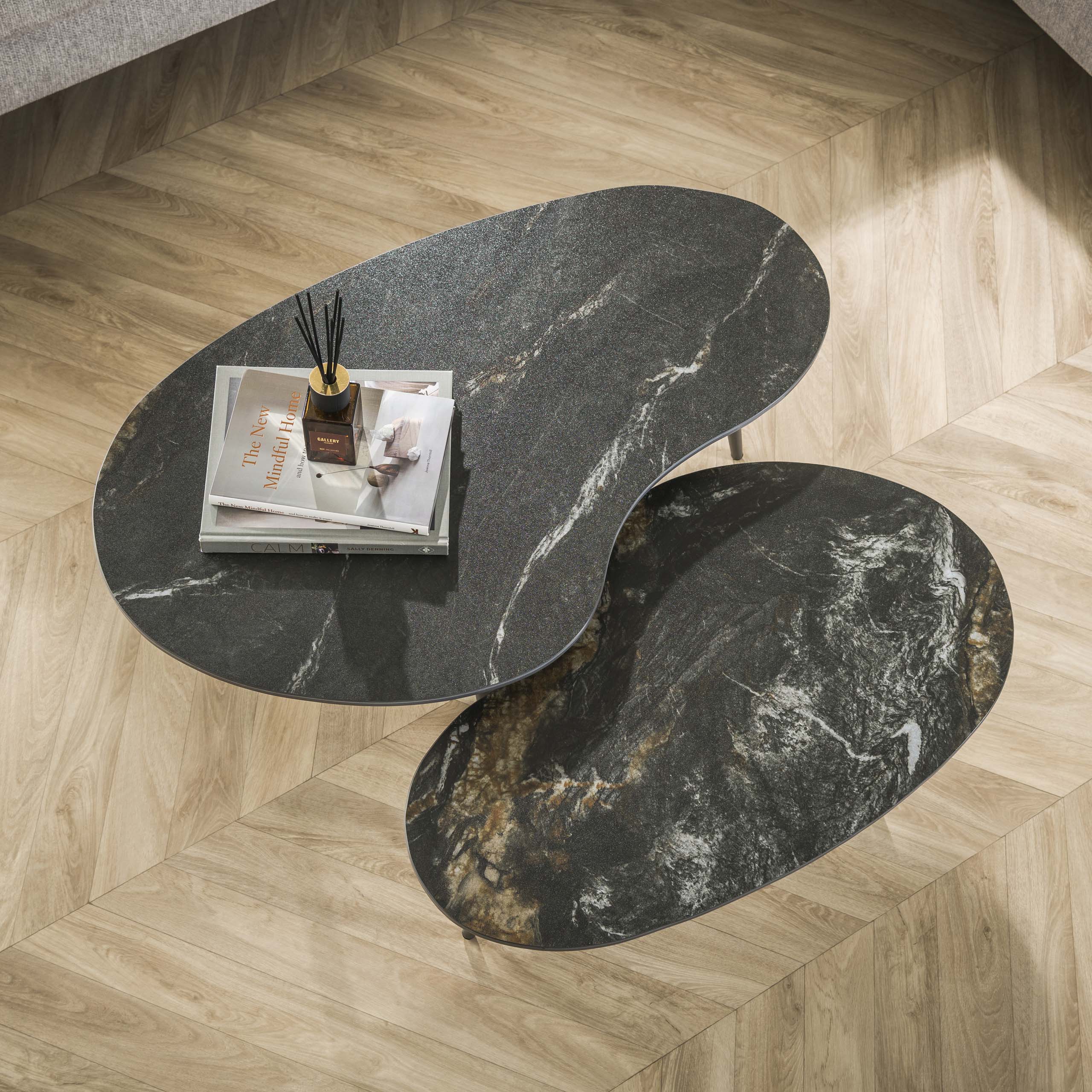 Couchtisch Farum nierenförmig – 2er-Set – Ambiente