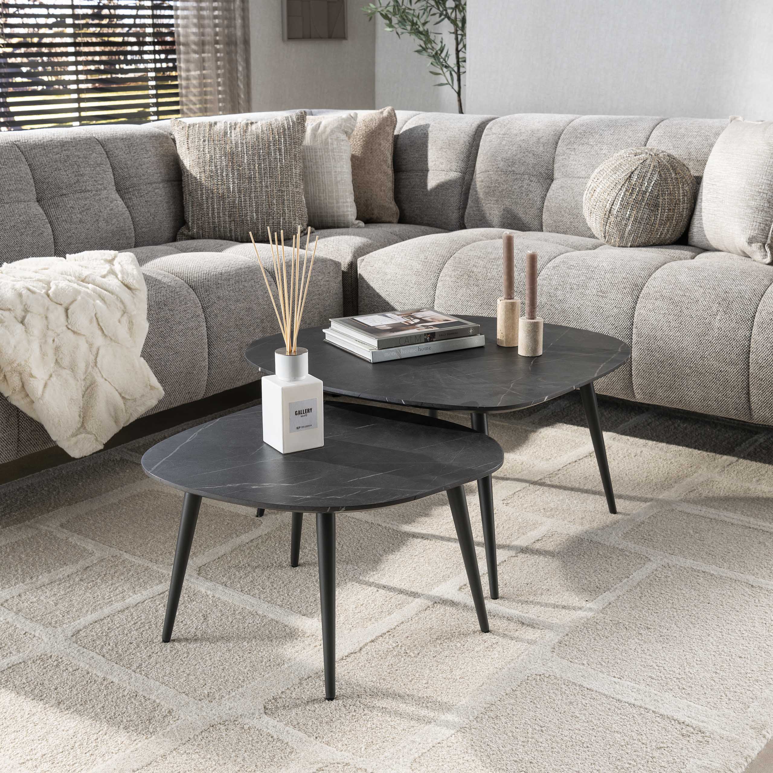 Couchtisch Vesterbro rock – 2er-Set – Ambiente