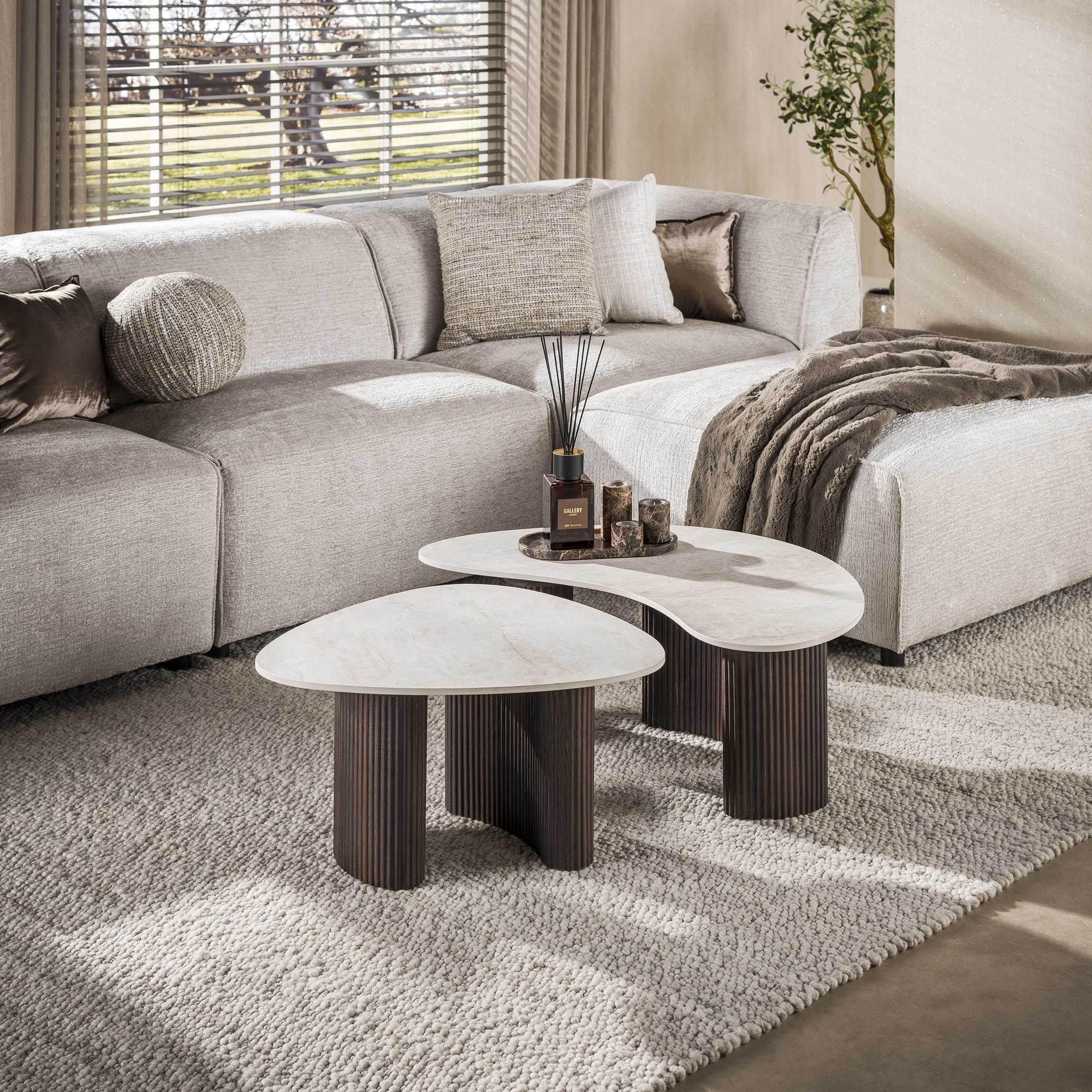 Couchtisch Randers organisch – 2er-Set – Ambiente